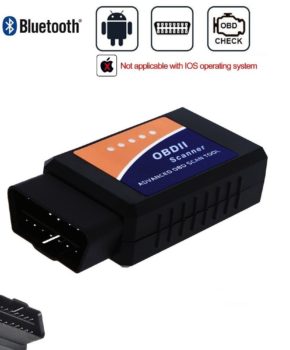Golvery Car Bluetooth OBD OBD2 OBDII Diagnostic Scan Tool, Mini Wireless OBD Scanner Adapter, Check Engine Light Diagnostic Trouble Code Reader for Most Vehicles, for Android & Windows SmartPhone/PC